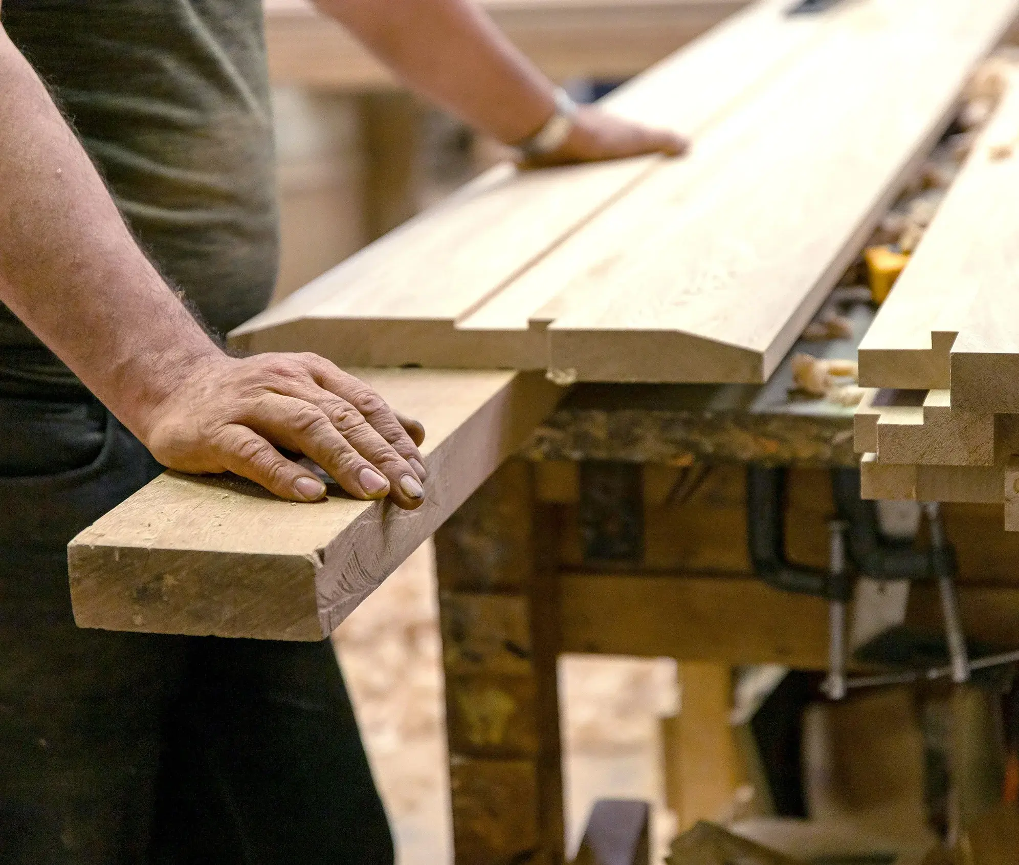 Quality inspection of hardwood flooring materials